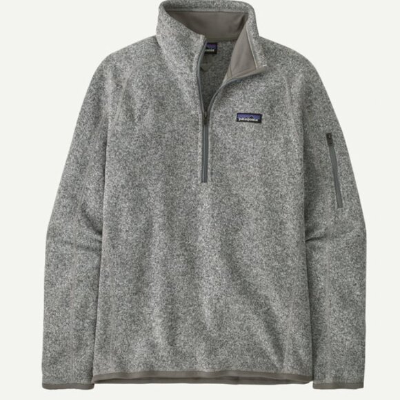 Patagonia Jackets & Blazers - Patagonia Women's Better Sweater 1/4-Zip Fleece Birch White Grey - M